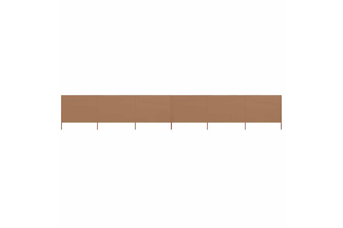 vidaXL 47183 6-panel Wind Screen Fabric 800x160cm Taupe