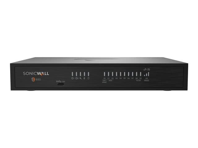 SONICWALL - TZ Series TZ480 - Gen 8 - security appliance - 1GbE, 2.5GbE, 5GbE - desktop