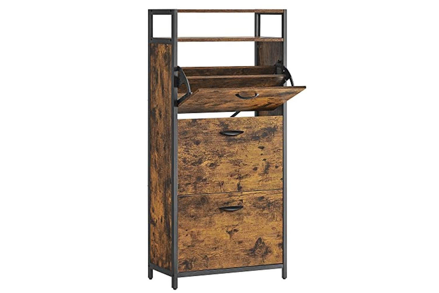 Vasagle LBS101B01 Shoe Cabinet with 3 Flaps