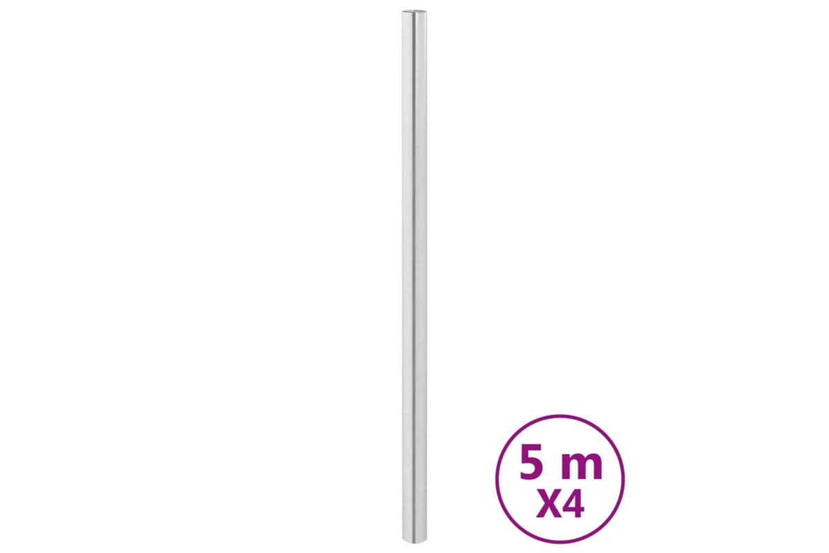 vidaXL 3206491 Furniture Stickers Self-adhesive Silver 90x500cm Pet