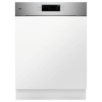 AEG 6000 Semi-Integrated Dishwasher - B-rated Stainless steel control panel