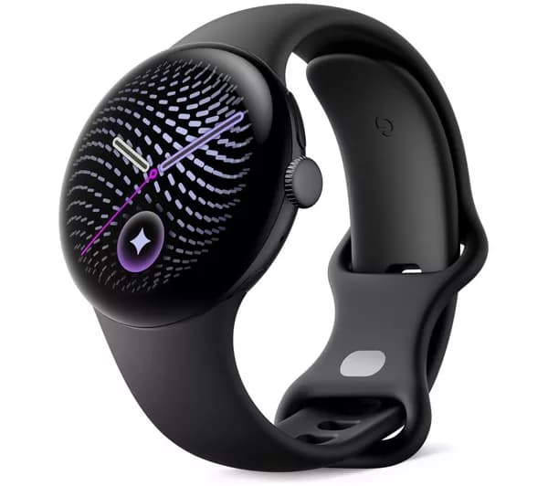 GOOGLE Pixel Watch 5 LTE - Matte Black Aluminium Case with Obsidian Active Band, 41 mm