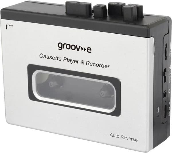 Groov-e Personal Bluetooth Cassette Player and Recorder Silver | GVPS530SR
