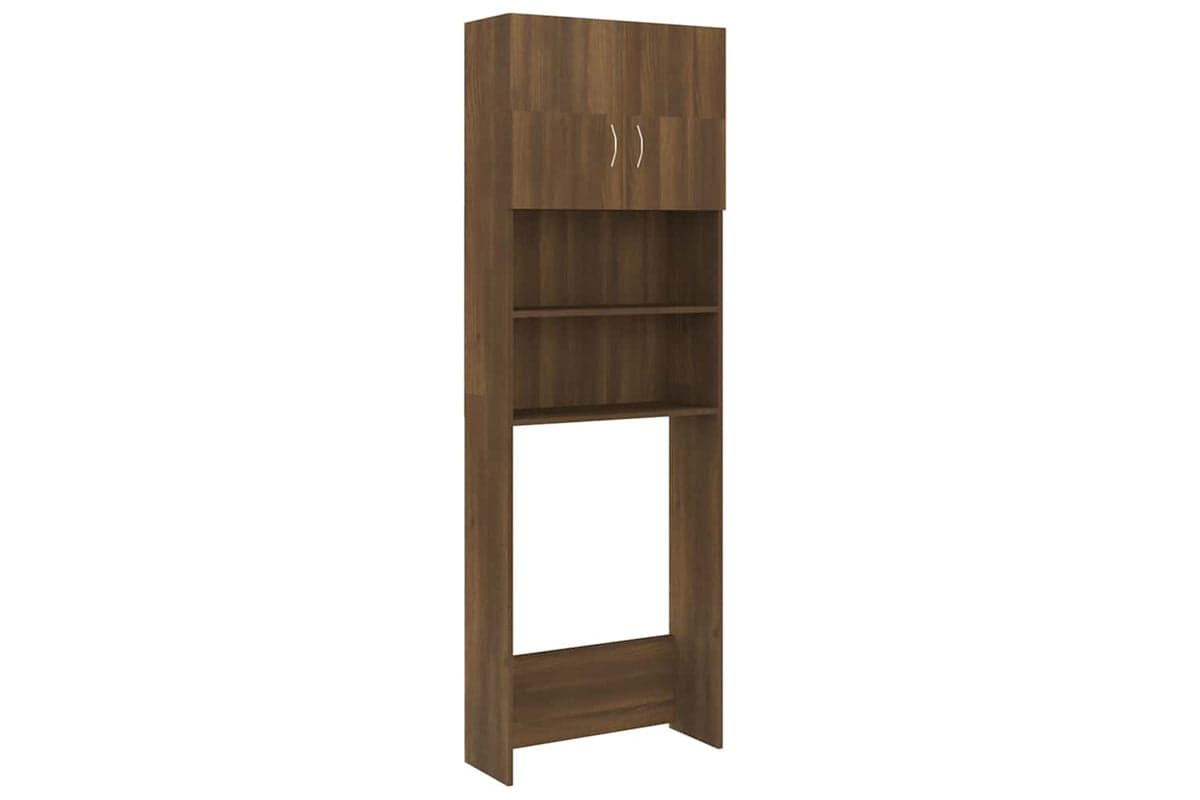 Vidaxl Washing Machine Cabinet Brown Oak 64x25.5x190 Cm