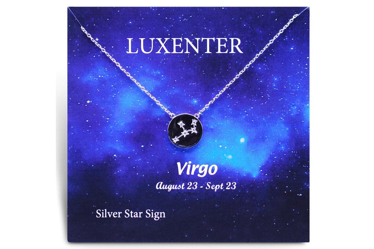 Luxenter Sterling Silver Zodiac Necklace