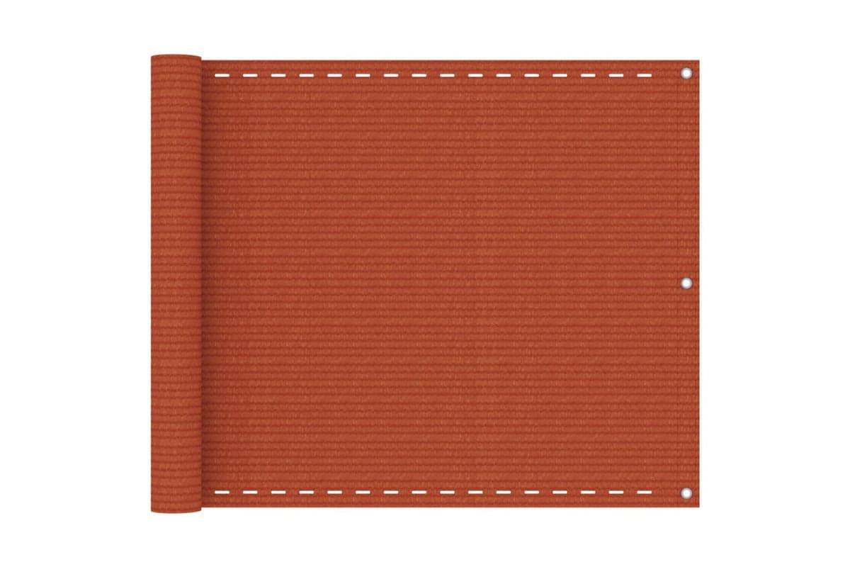vidaXL 311018 Balcony Screen Orange 75x500cm Hdpe