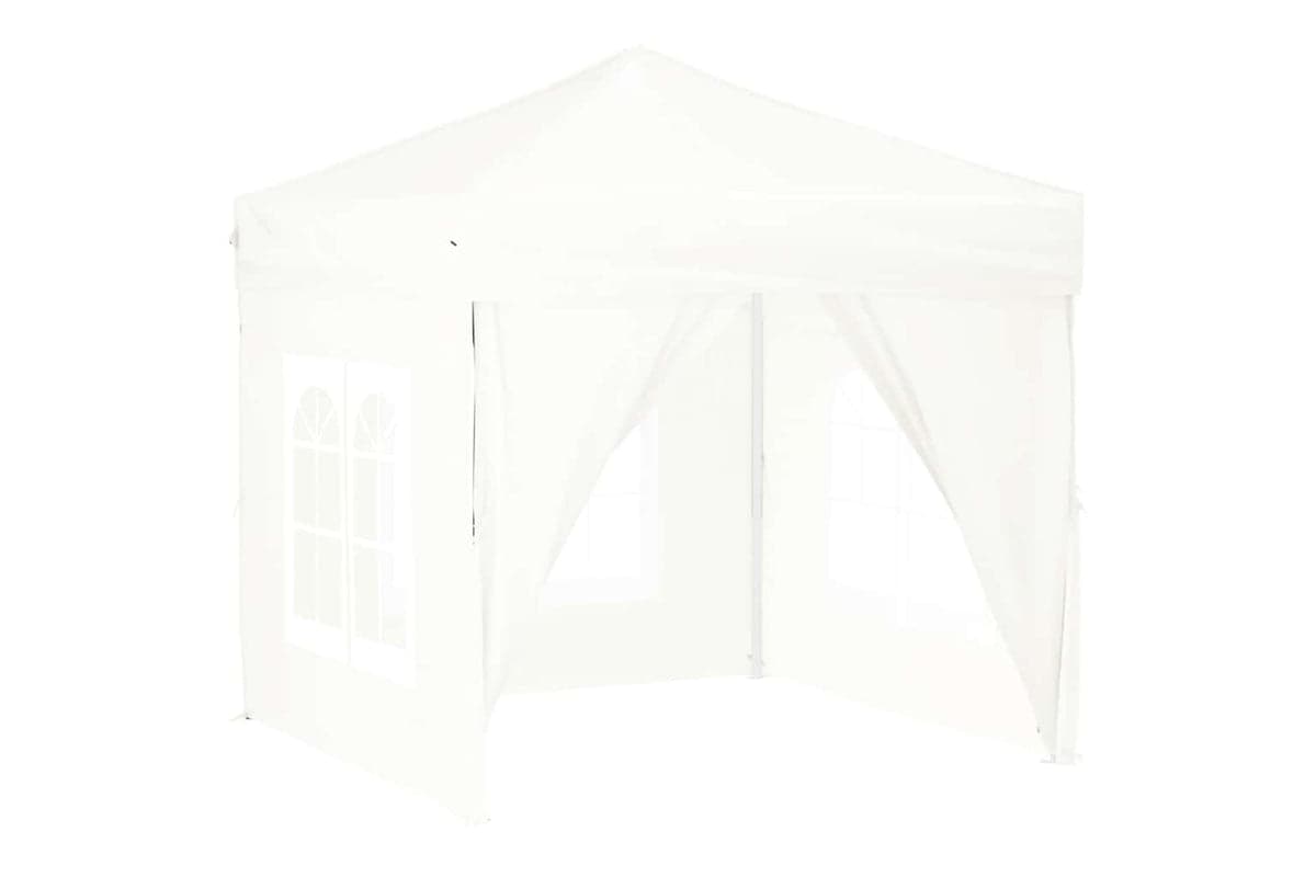 Vidaxl 93503 Folding Party Tent With Sidewalls White 2x2 M