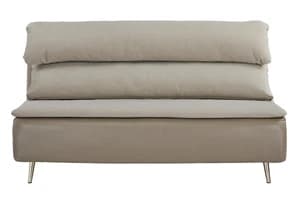 Henry 2 Seater Armless Sofa Bed | Taupe