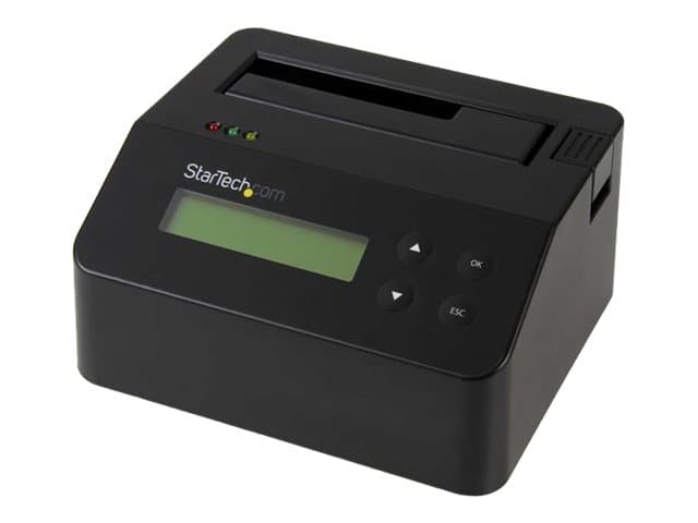 STARTECH.COM - StarTech USB 3.0 Hard Drive Eraser Dock for 2.5" & 3.5" SATA/ IDE SSD HDD + mSATA & M.2 - Standalone Secure Erase Wiper & Sanitizer (SDOCK1EU3P) - Hard drive eraser - black - for P/N: SVA12M5NA