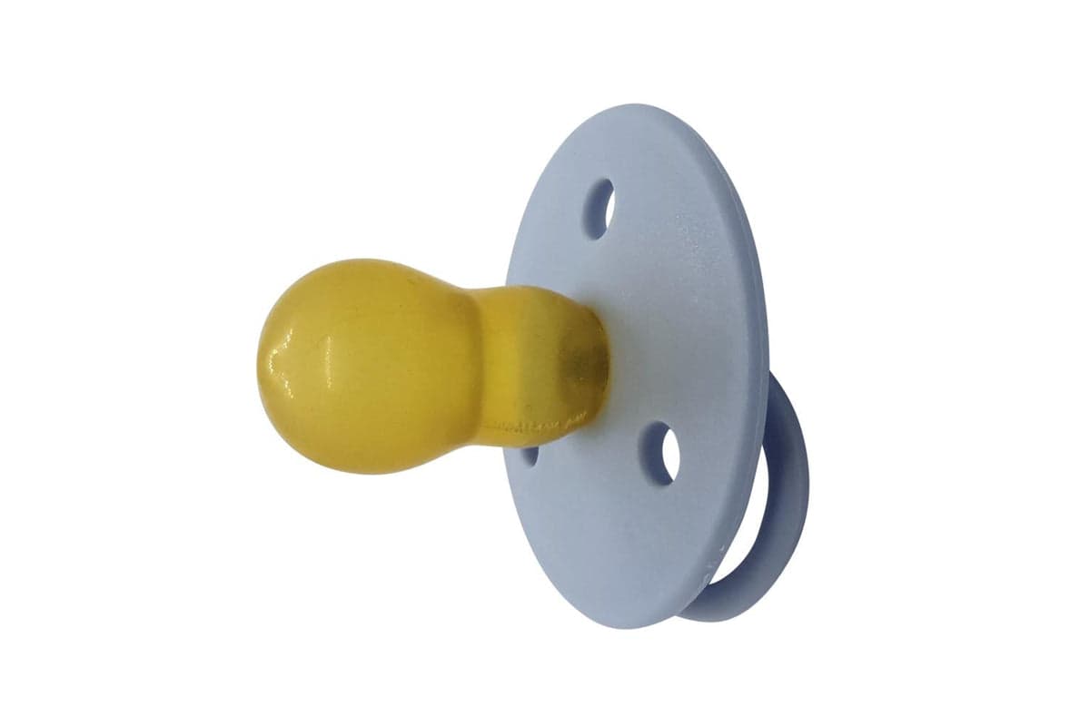 Mininor Round Latex Soother | 6m | Blue