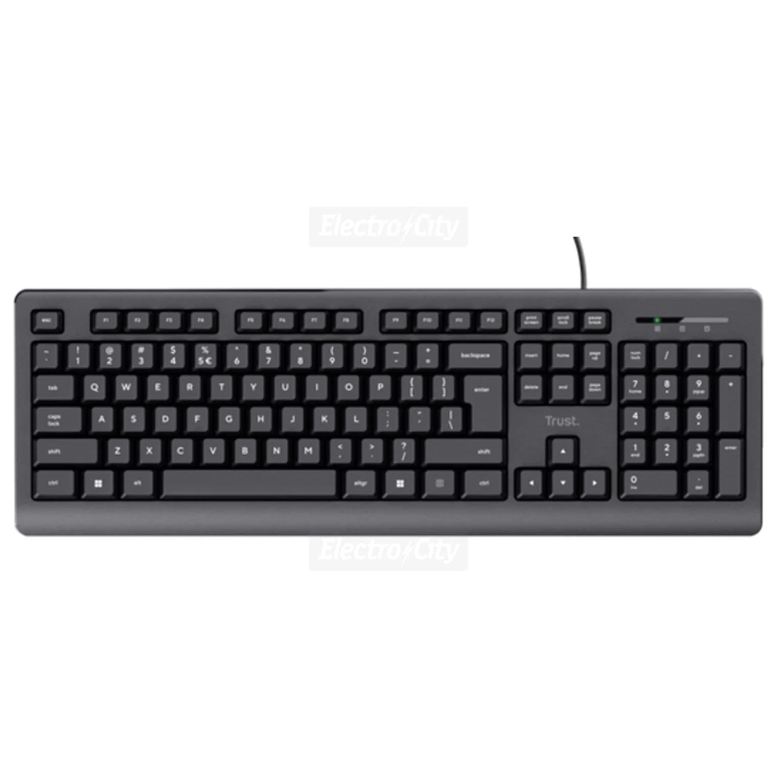 Trust Primo Full Size Wired Keyboard | Black