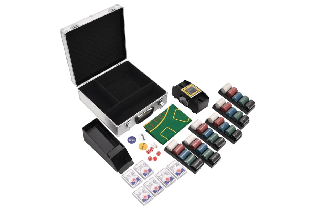 vidaXL 80413 Poker Chip Set 600 Pcs 4 G