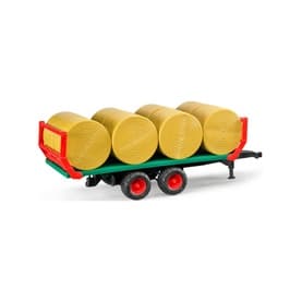 Bale Trailer & 8 Round Bales