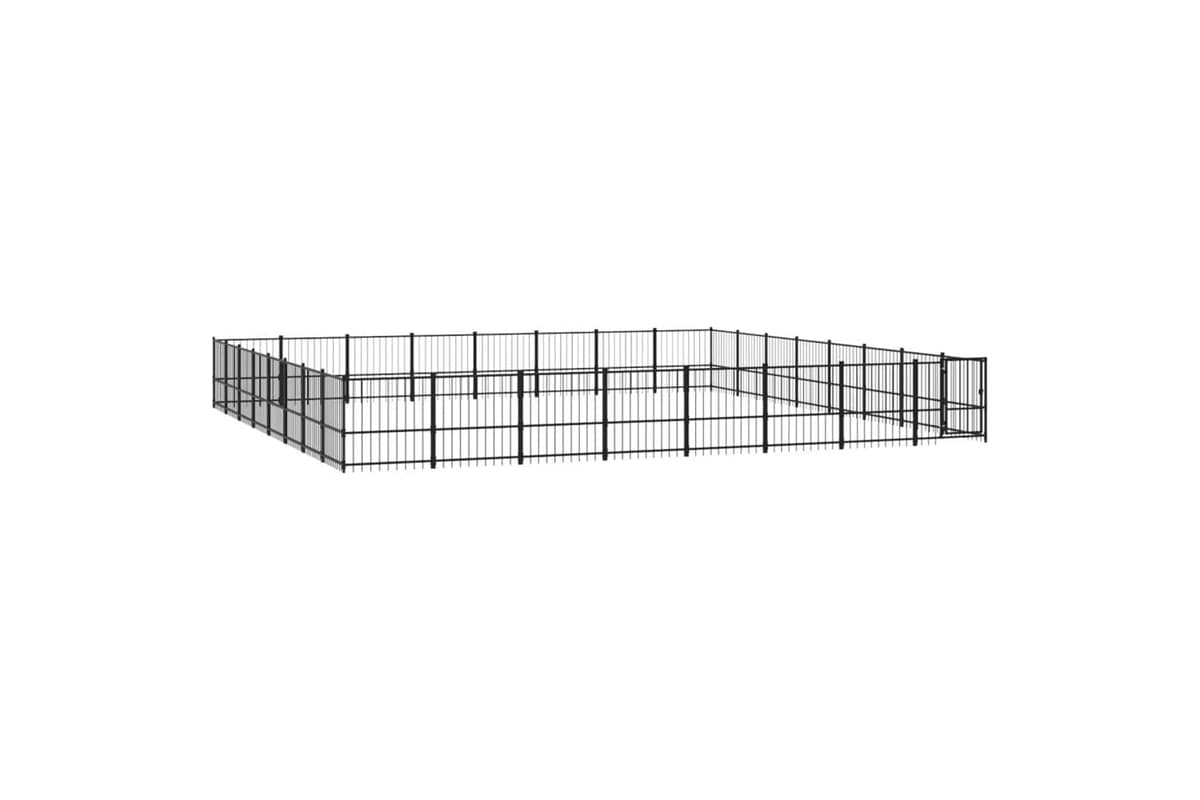 Vidaxl 3124656 Outdoor Dog Kennel Steel 60.22 M2