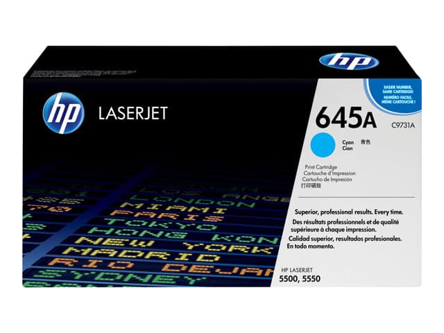 HP - 645A - cyan - original - LaserJet - toner cartridge (C9731A)