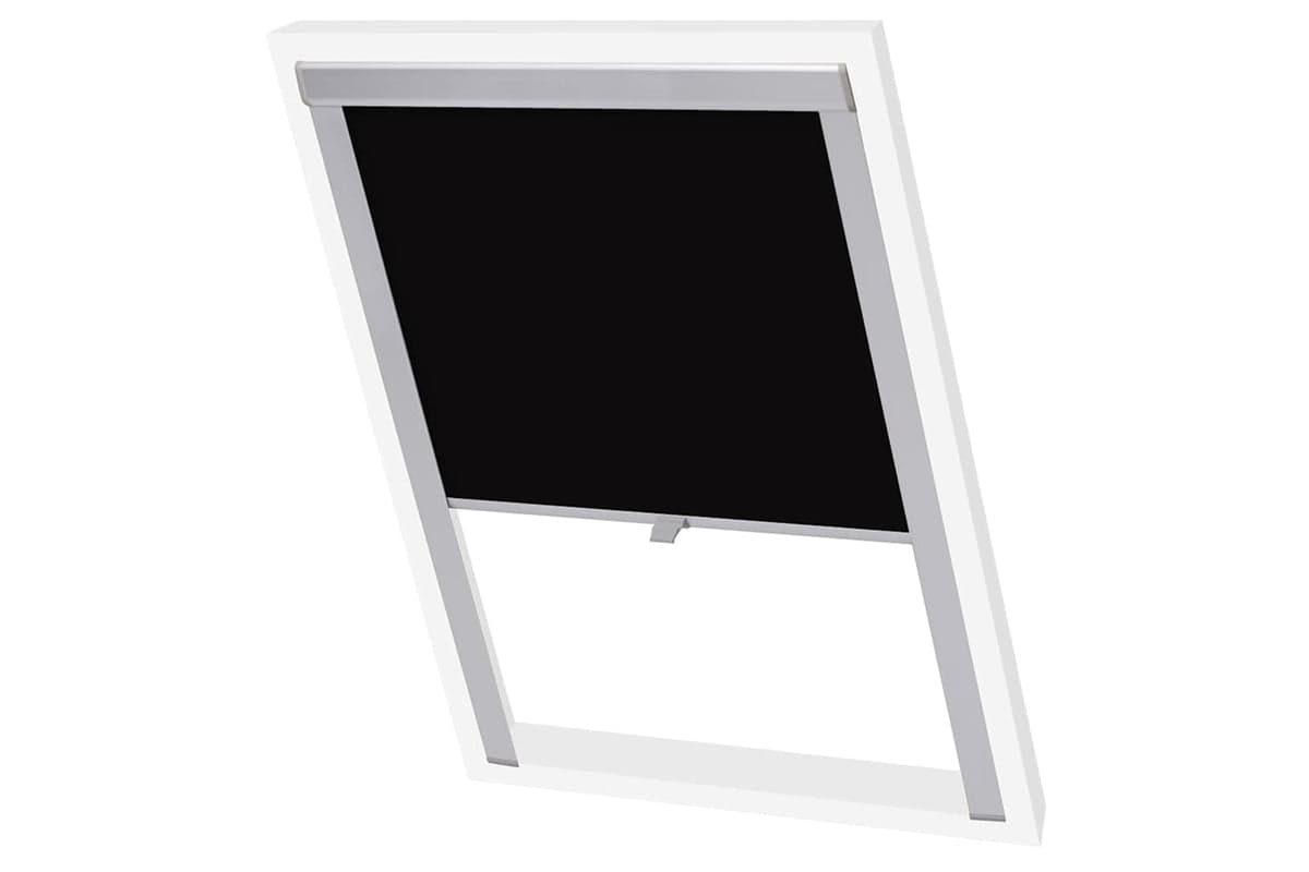 Vidaxl Blackout Roller Blind Black Sk06