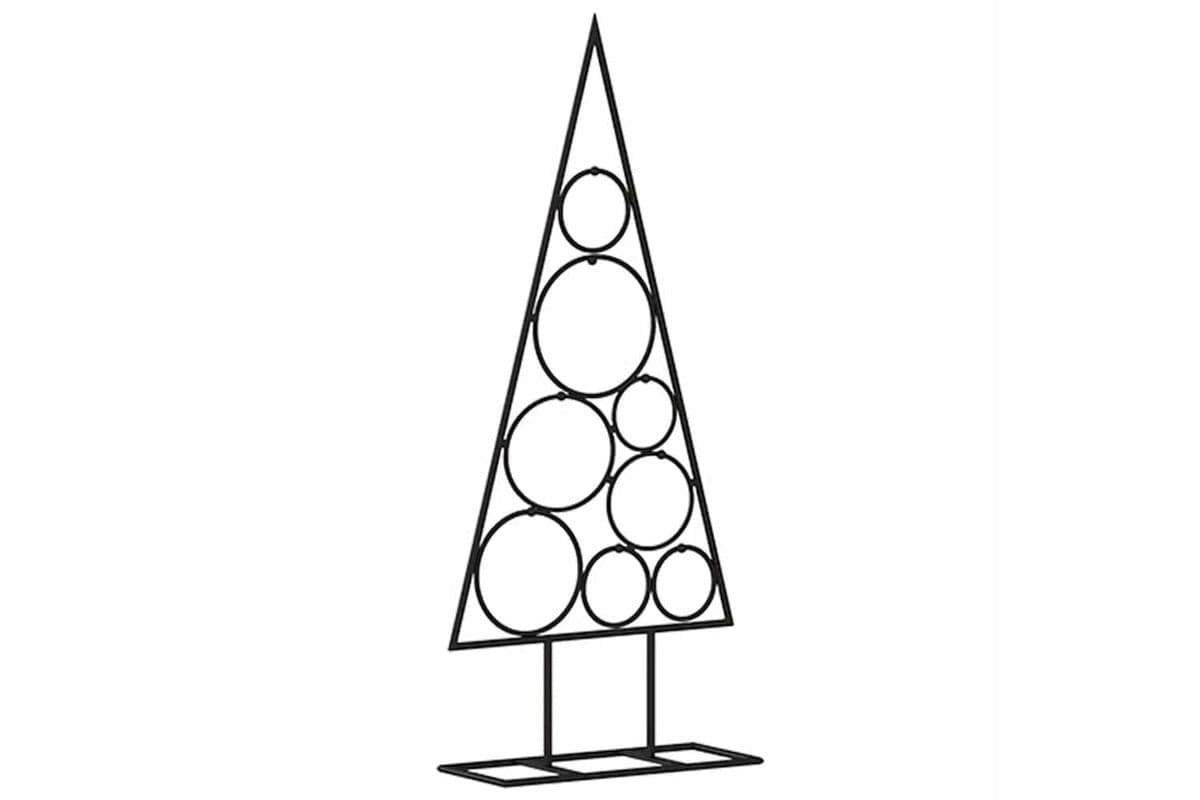 Vidaxl Metal Christmas Tree For Decoration Black 60 Cm