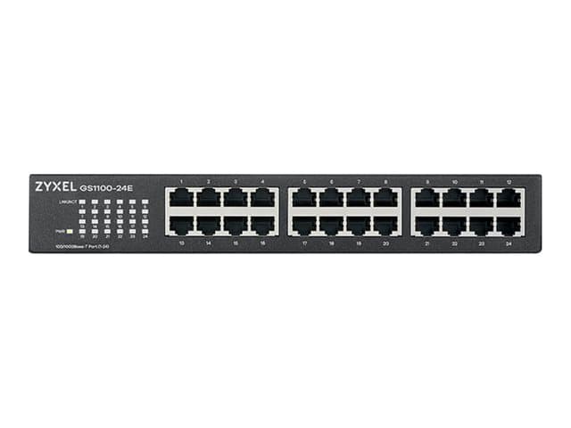 ZYXEL - GS1100 Series GS1100-24E - switch - 24 ports - unmanaged - rack-mountable
