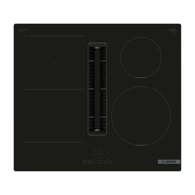 Refurbished Bosch PVS611B16E Series 4 60cm 4 Zone Venting Induction Hob with Combi Zone - Black