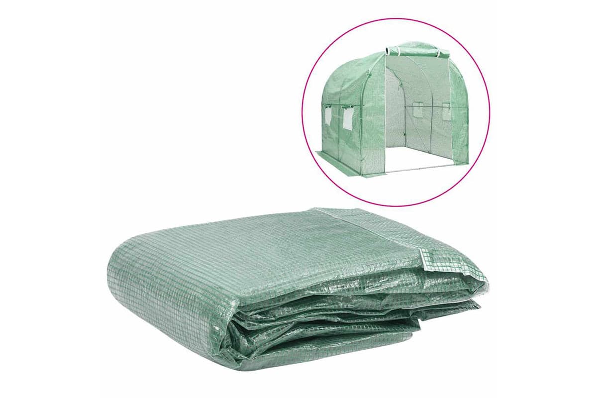 Vidaxl 316447 Greenhouse Replacement Cover 200x200x200 Cm Green