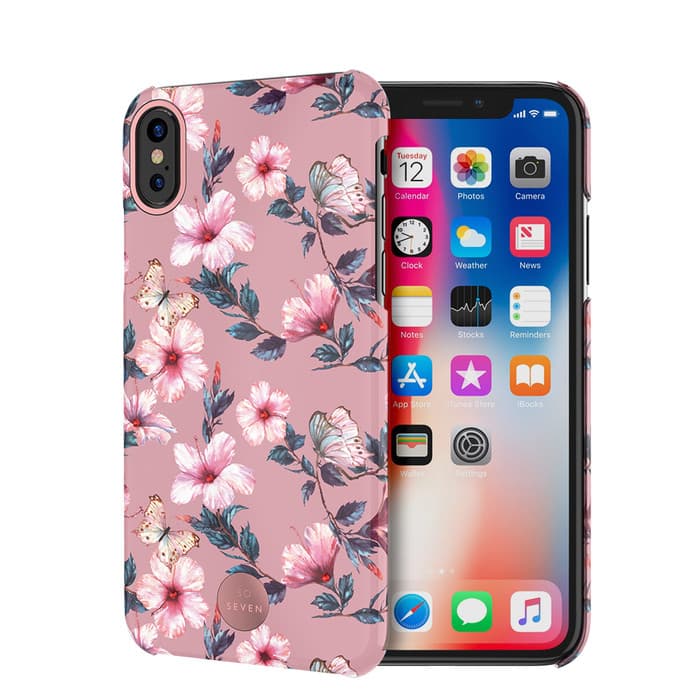 So Seven SSBKC0453 Seoul Hibiscus iPhone X/XS Cover – Pink