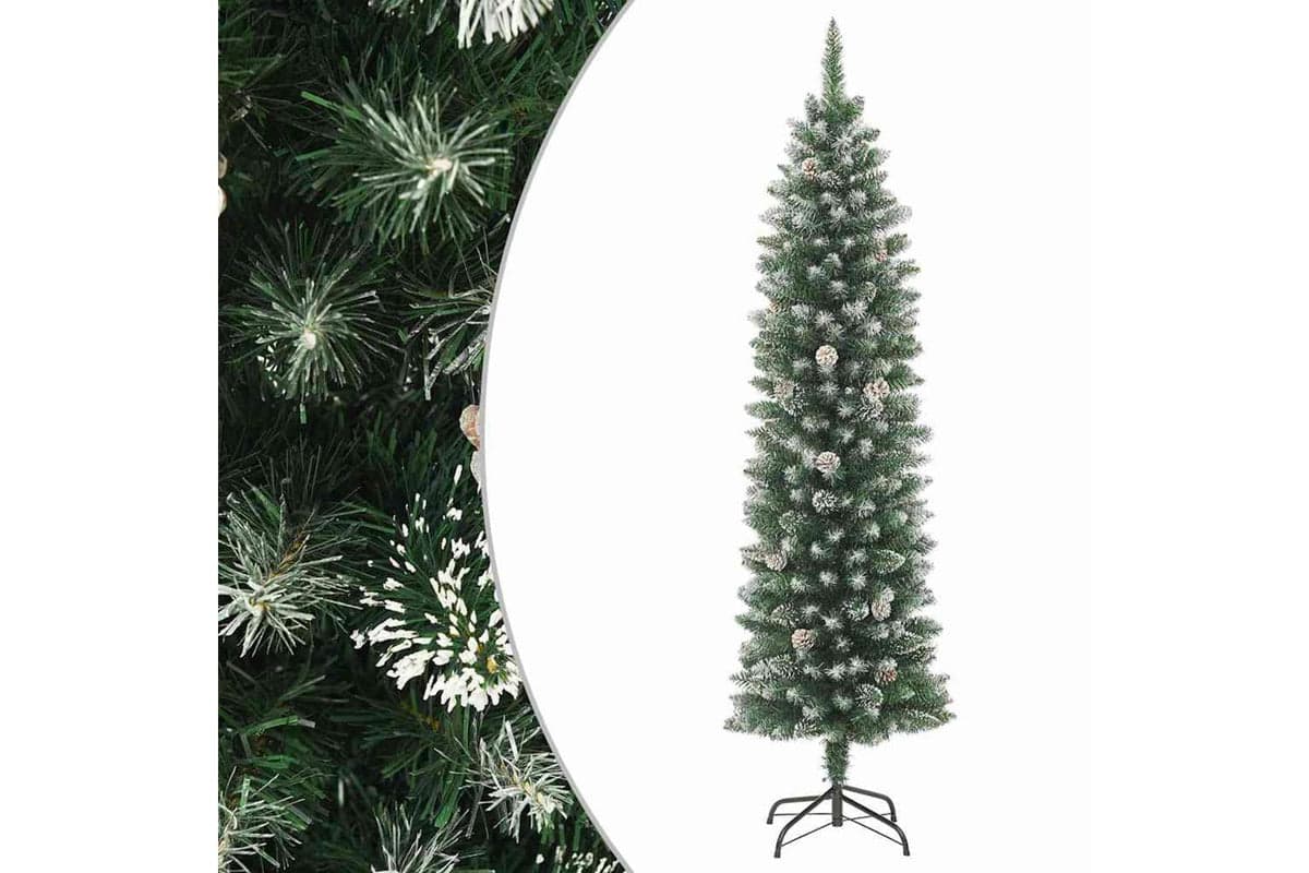 Vidaxl Artificial Slim Christmas Tree With Stand 120 Cm Pvc