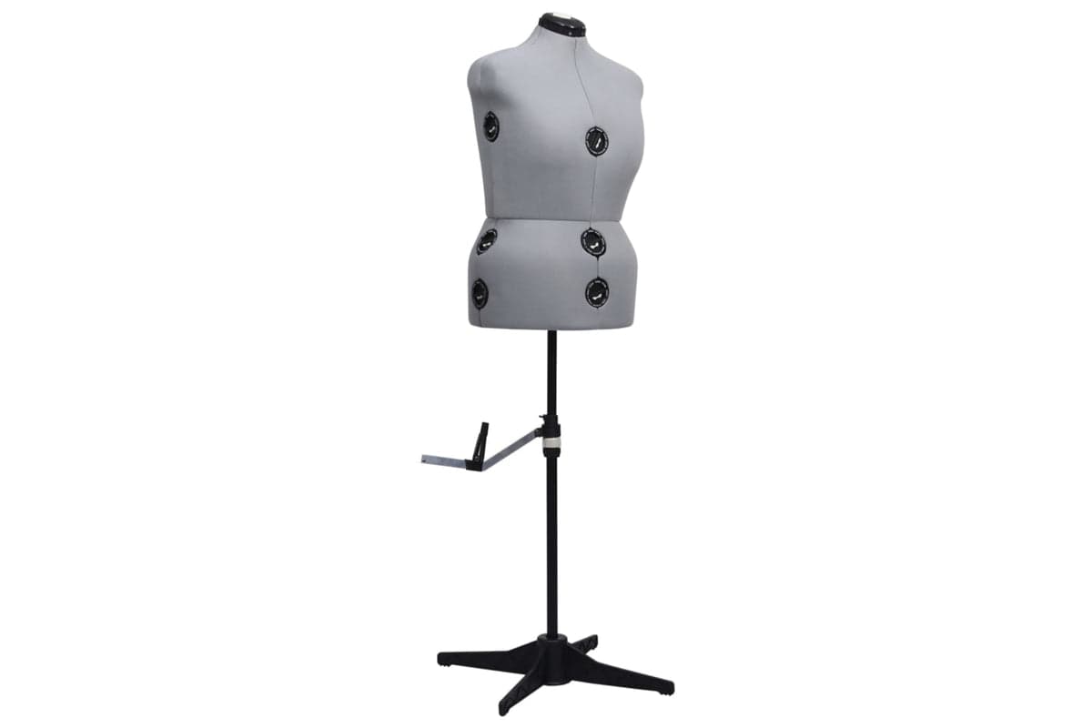 Vidaxl 288489 Adjustable Dress Form Female Grey L Size 44-50