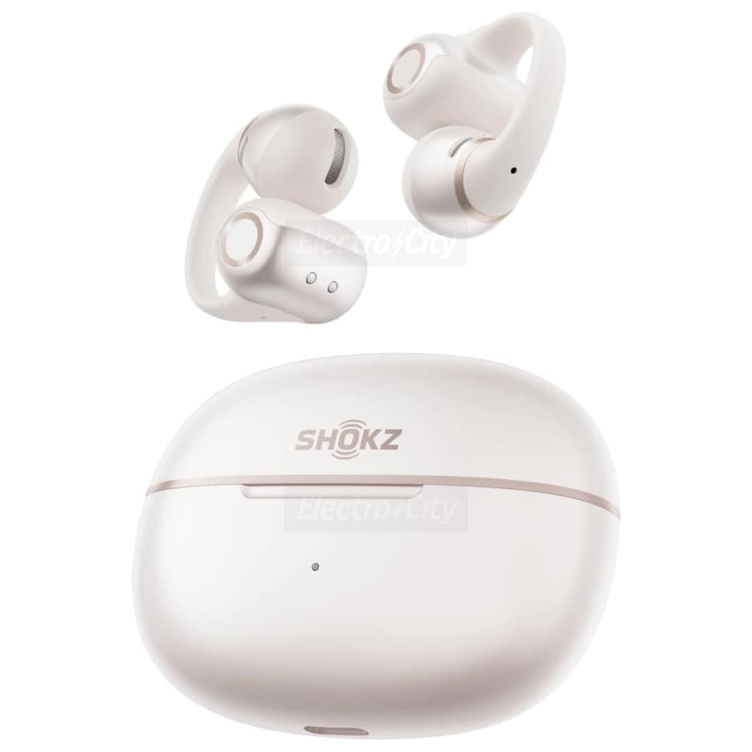Shokz OpenDots 2 Open-Ear Clip-On Earbuds | Pearl White