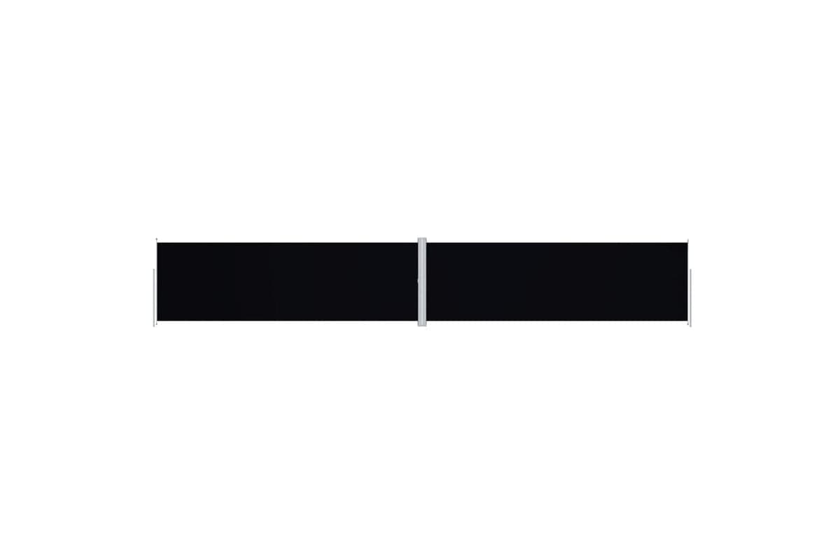 vidaXL 318078 Retractable Side Awning Black 200x1200cm
