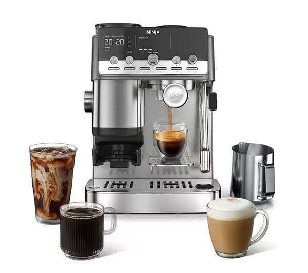 NINJA Luxe Café Mini Plus ES352UK Bean to cup Coffee Machine - Stainless Steel
