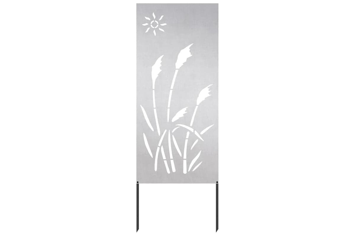 Garden Privacy Screen Silver 50 X140cm Stainless Steel