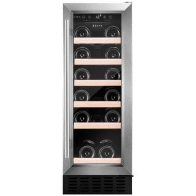 Refurbished CDA 19 Bottle Capacity Single Zone Freestanding 30cm Under Counter Wine Cooler - Stainless Steel