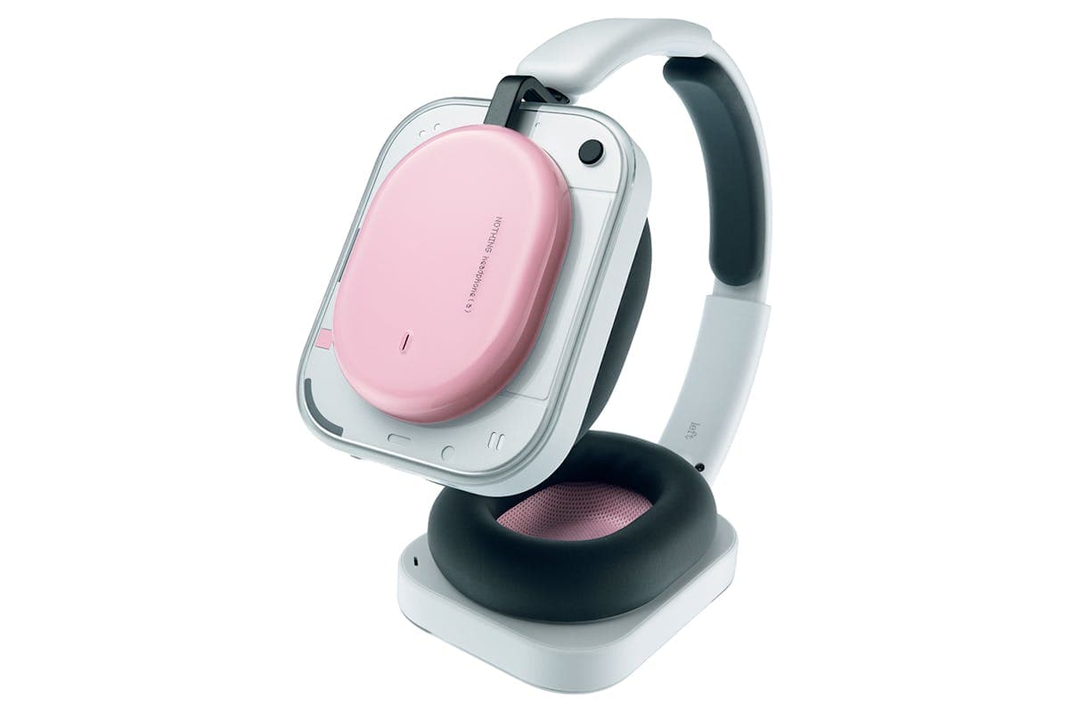 Nothing (a) On-Ear Wireless Active Noise Cancelling Headphones | Pink