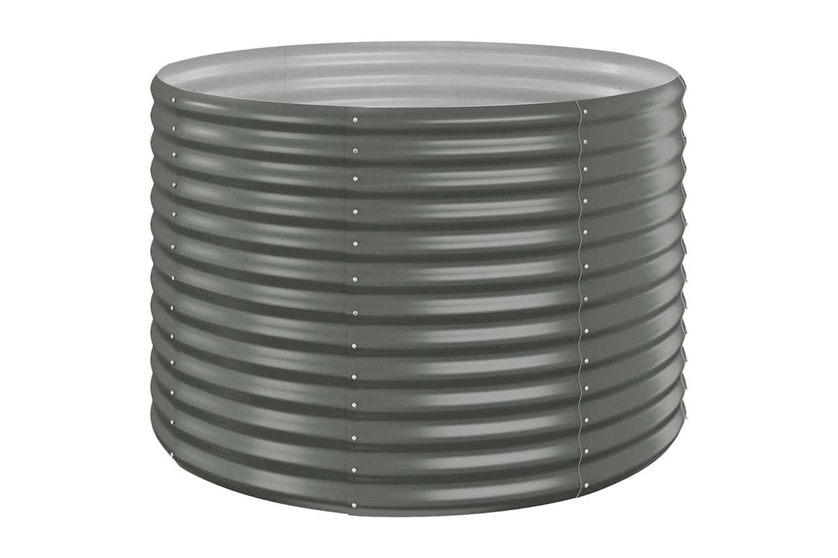 vidaXL 319054 Garden Raised Bed Powder-coated Steel 100x100x68cm Grey