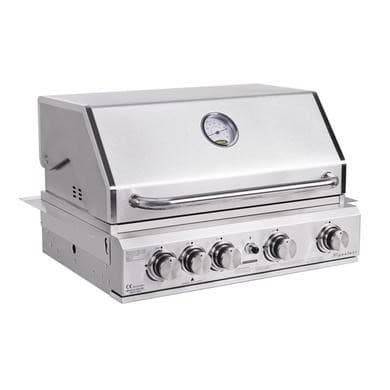 Outback OUT371079 Signiture Pro 4 Burner Gas Built in BBQ - Stainless Steel