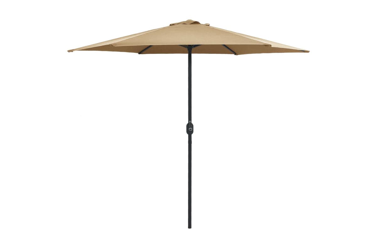 vidaXL 47347 Outdoor Parasol With Aluminium Pole 270x246cm Taupe