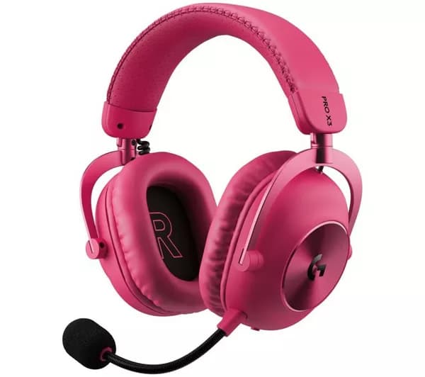 LOGITECH PRO X3 LIGHTSPEED Wireless Gaming Headset – Magenta