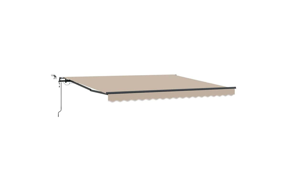 Vidaxl Retractable Awning With Beige 400 X 300 Cm Fabric