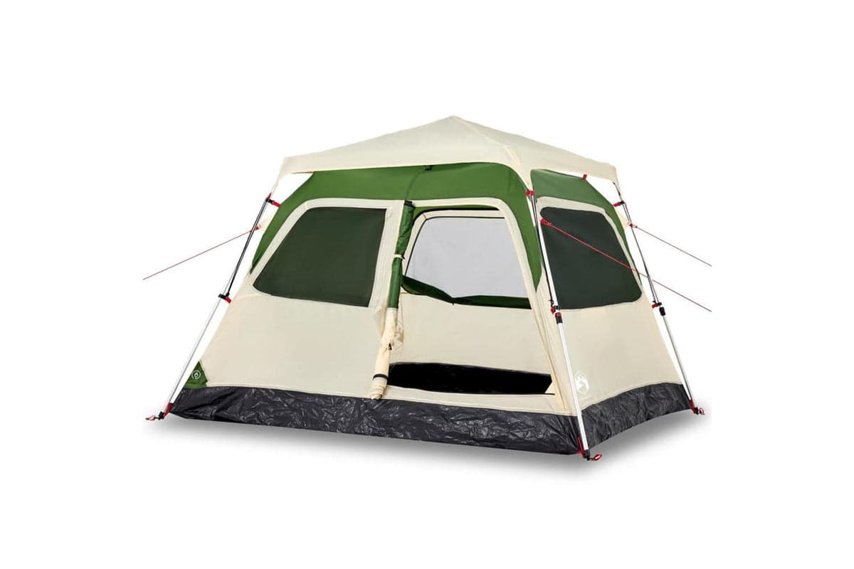 Vidaxl Camping Tent Dome 4-person Green Quick Release