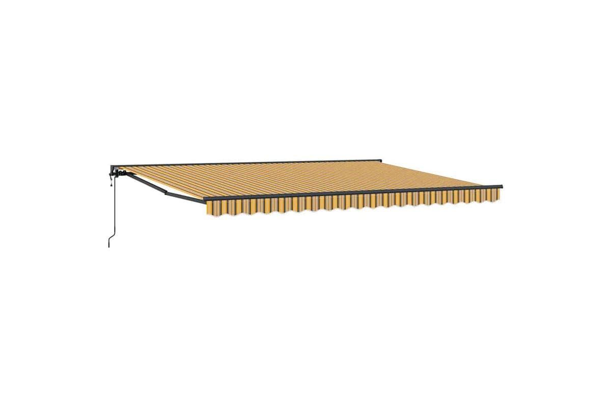 Vidaxl Retractable Awning Multicolour Stripe 450x300 Cm Fabric