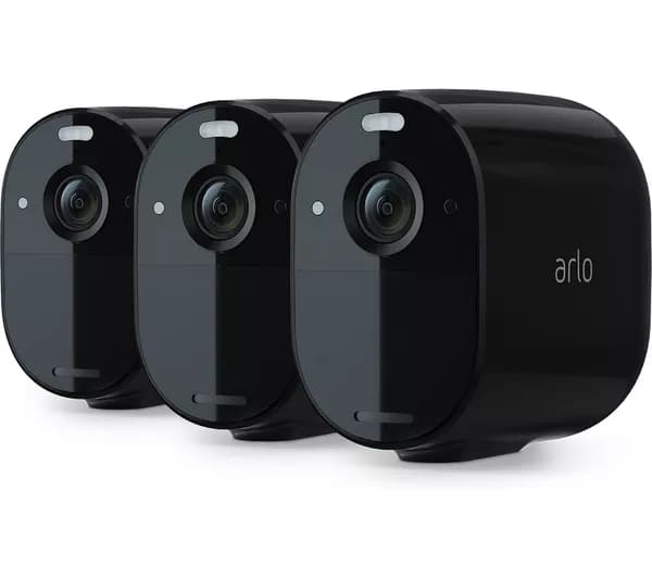ARLO Essential Spotlight VMC2330B-100EUS Full HD WiFi Security Camera - Black, Pack of 3