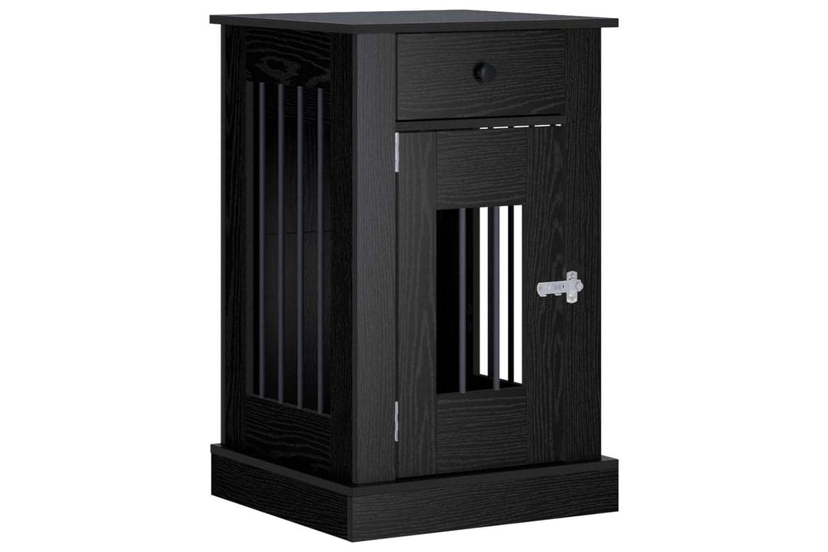 Vidaxl Dog Crate Furniture Black Oak 50 X 475 X 80 Cm Engineered Wood