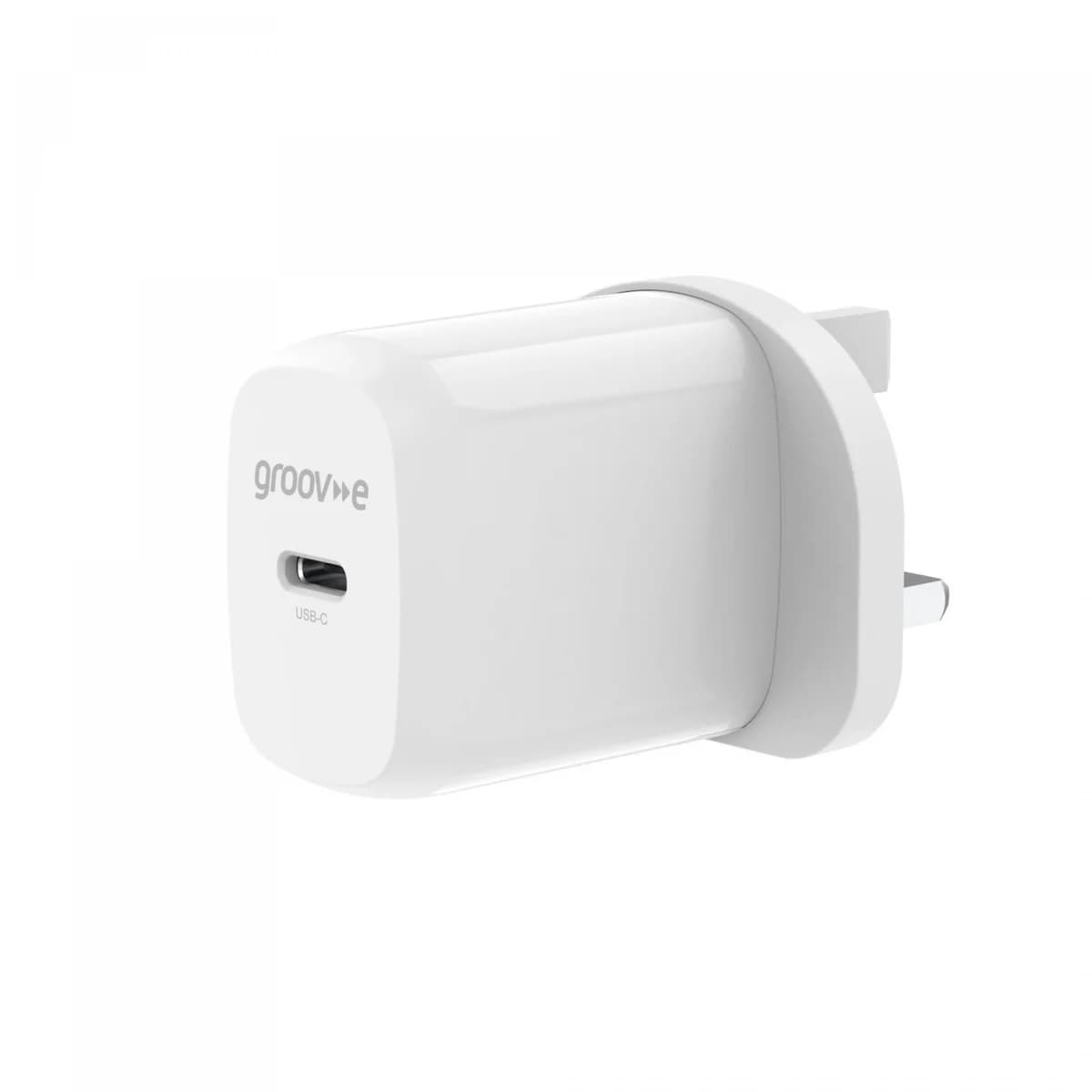 Groov-e 20W USB-C Power Delivery Wall Charger White | GVMA107WE