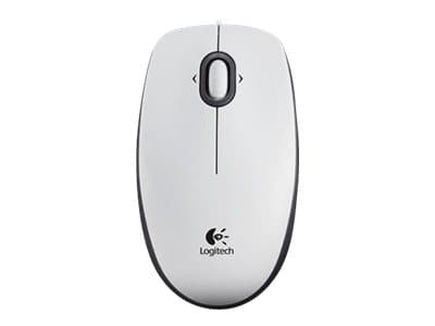 LOGITECH - B100 - mouse - USB - white