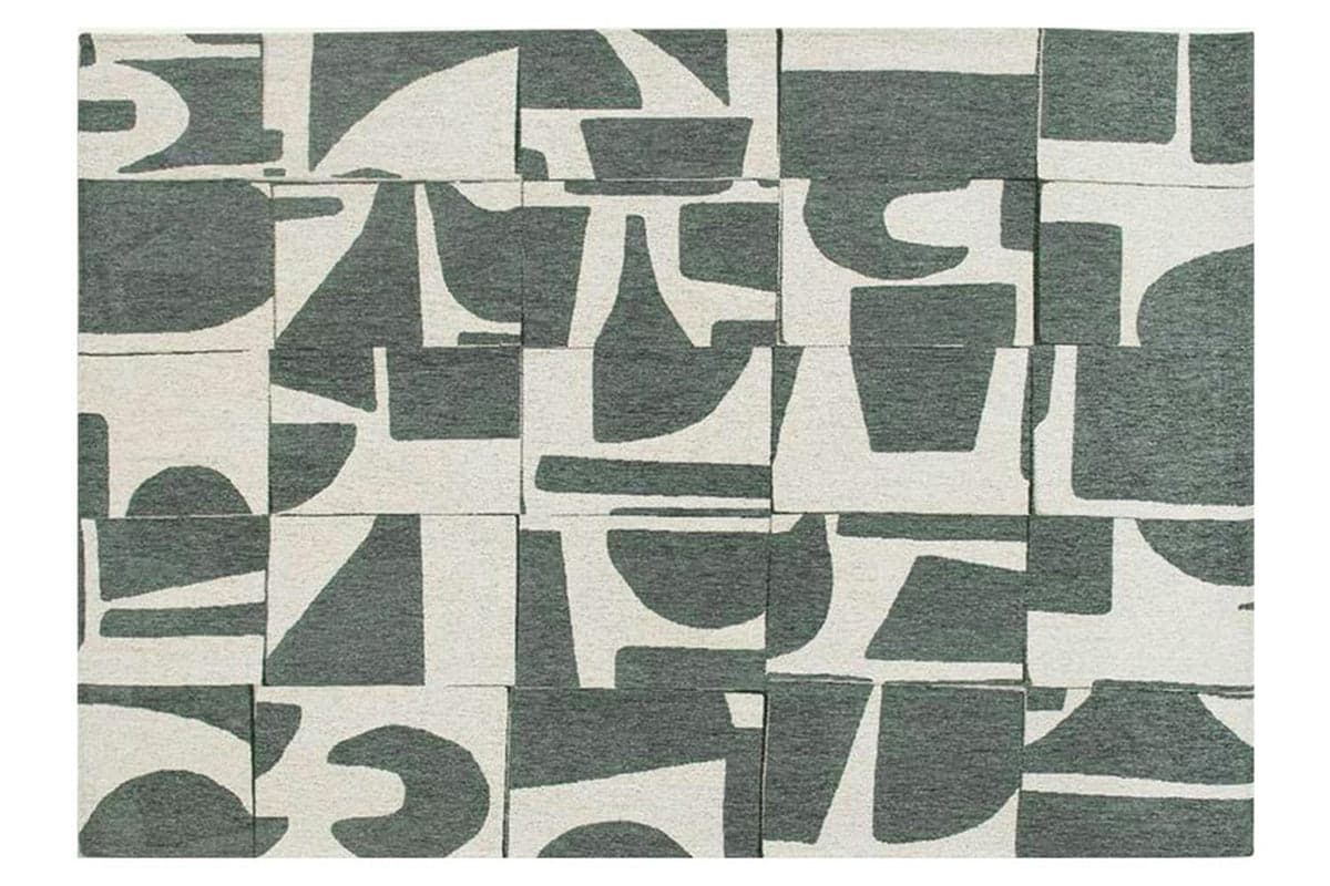 Louis De Poortere | Papercut Indoor Eco Rug | Beige/Green | 80 x 250 cm