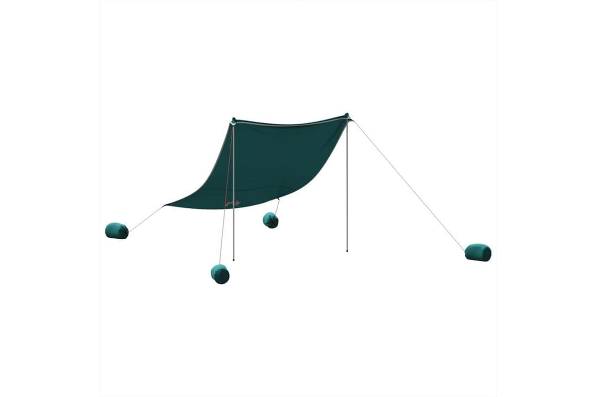 Vidaxl Beach Canopy With Sand Anchors Green 214x236 Cm
