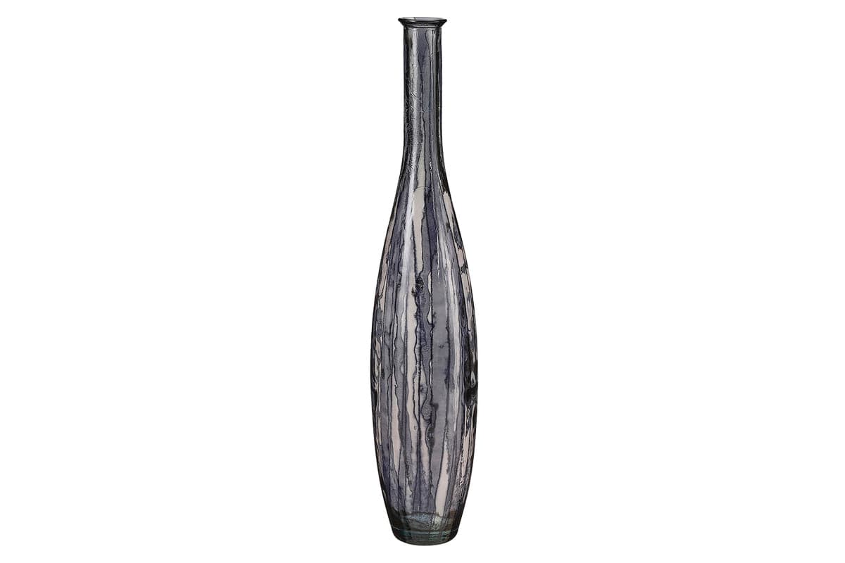 Palermo Recycled Glass Vasa | Black | 100 cm