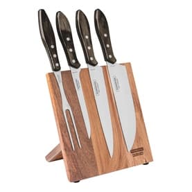 Magnetic Five-Piece Knife Block