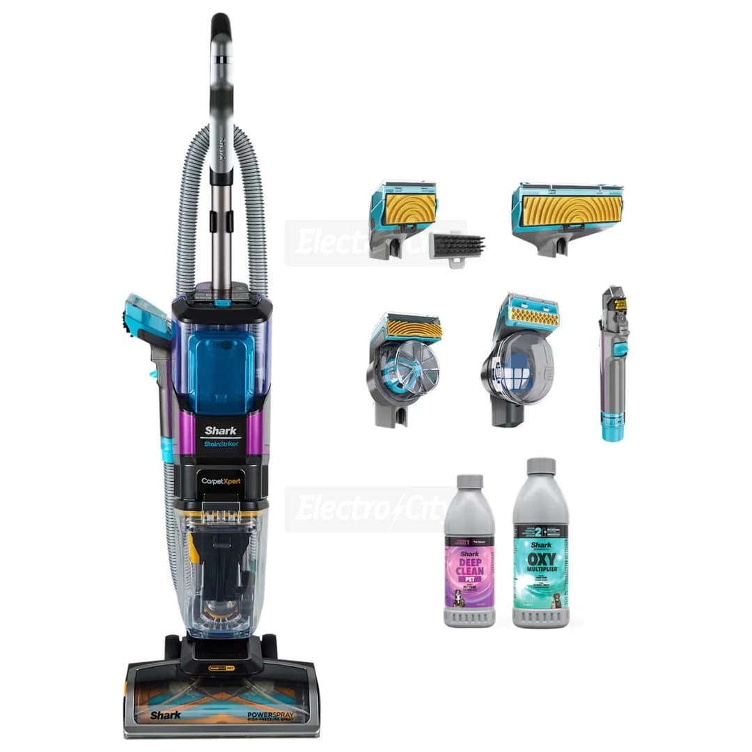 Shark CarpetXpert HairPro Pet Deep Carpet Cleaner with Built-In StainStriker | Black & Fuschia