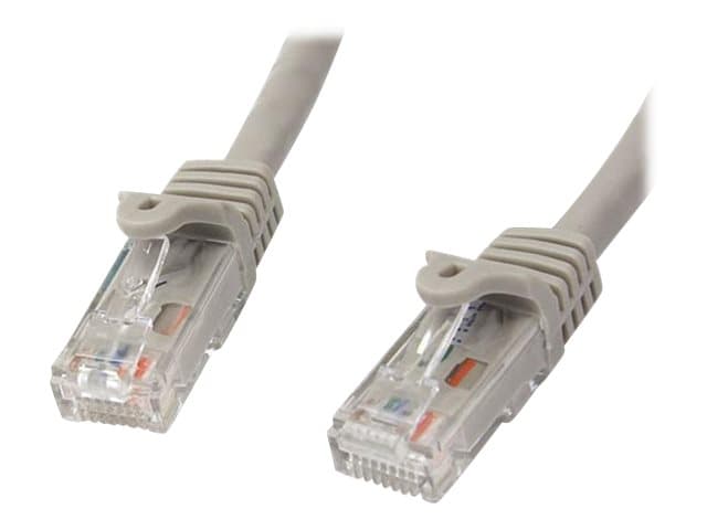 STARTECH.COM - Startech 75ft CAT6 Ethernet Cable, 10 Gigabit Snagless RJ45 650MHz 100W PoE Patch Cord, CAT 6 10GbE UTP Network Cable w/Strain Relief, Gray, Wiring is UL Certified/TIA - Category 6 - 24AWG (N6PATCH75GR) - patch cable - 22.9 m - grey